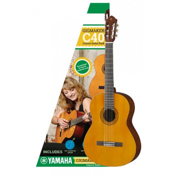 Yamaha Gigmaker C40 Classical Guitar Pack - Great Beginners Guitar
