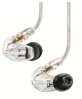 Shure SE215 Stereo In-Ear Clear Monitor Earphones